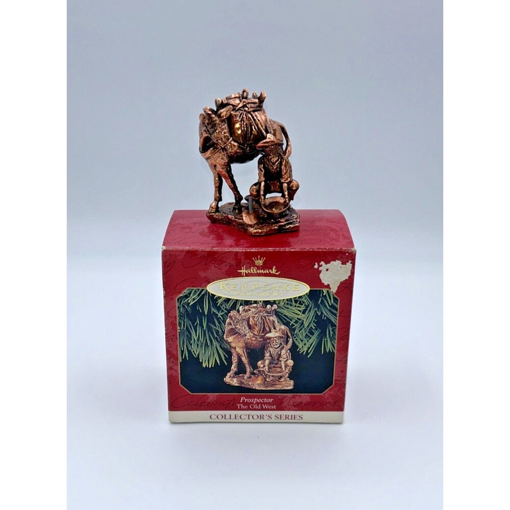 VTG Hallmark Keepsake Prospector Ornament The Old West Collector's Series 1999